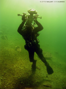 Chris Harvey-Clark during a dive near Baie-Comeau — Chris Harvey-Clark lors d'une plongée près de Baie-Comeau — Photo © Jeffrey Gallant | GEERG